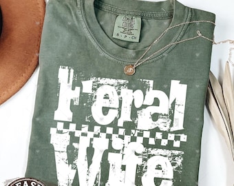Feral Wife Comfort Colors T-Shirt, Graphic Tee
