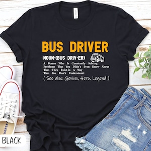 SCHOOL BUS Driver definition Shirt, Early Rising Always Smiling Safe Driving T-Shirt, Bus Driver Gift Bus Driver 2025,Gifts For Bus Drivers