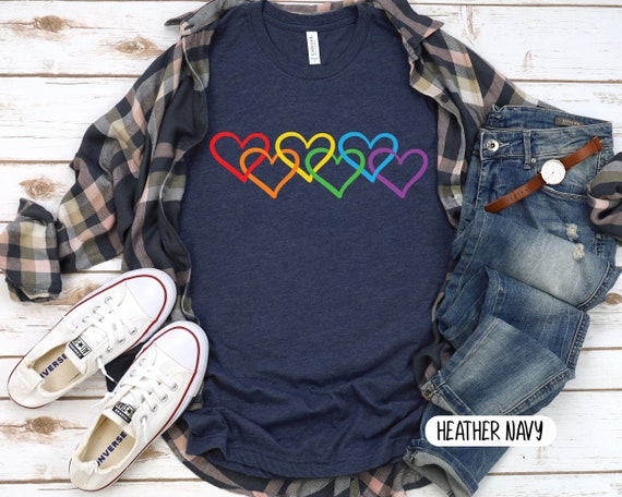 pride heart t shirt