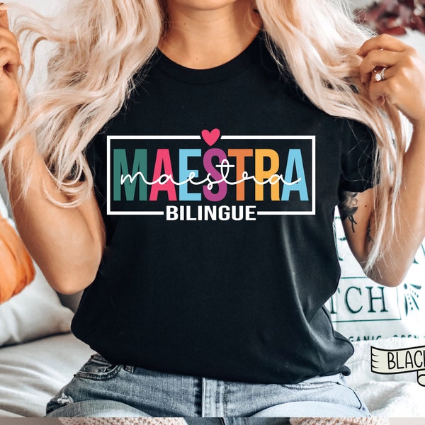 Bilingual Teacher Shirt, Maestra Bilingue, Educated Latina, Regalo Para Maestra Chingona con Diploma, Maestra Siempre, Spanish Teacher Gift