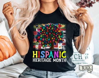 Hispanic Heritage Month T-Shirt, Bella Canvas Unisex Tee