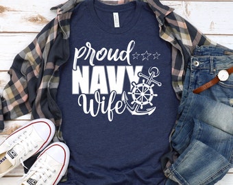 Navy Wife Shirt - Etsy