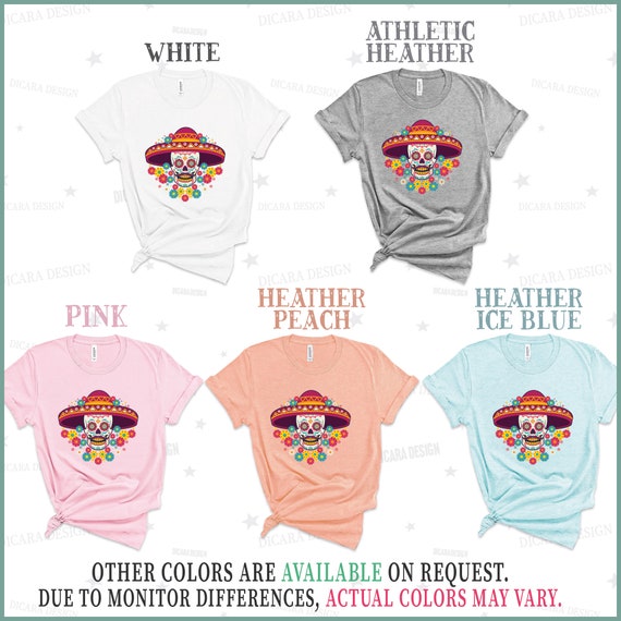 T-shirt Oversize Alvin – Motif Dias De Los Muertos – Couleur Blanc Et Bleu – Taille S – Produit Officiel