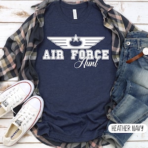 Proud Air Force Aunt T-Shirt,Gift Idea For Air Force Aunts,Graduation,Deployment, Long Distance, Birthday, Christmas, Airman Homecoming Tee