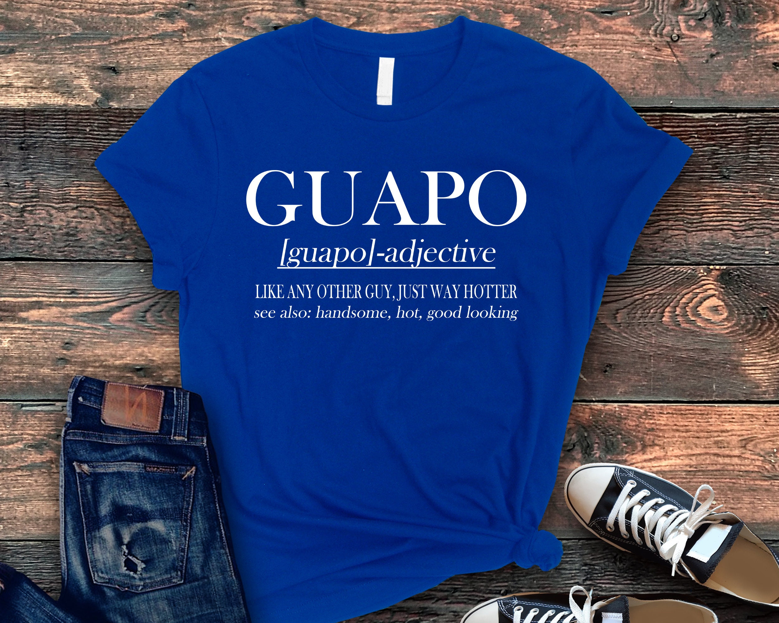 Guapo, Spanish for Handsome Men’s Jersey Polo