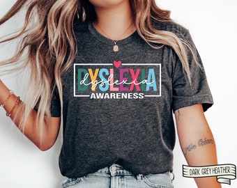Dyslexia Awareness Unisex T-Shirt, Reading Specialist Gift