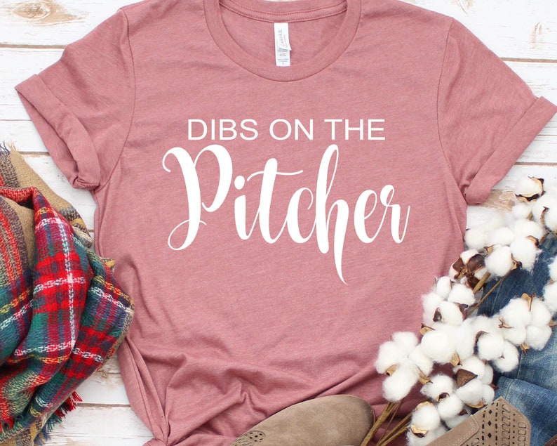 Dibs on the Pitcher Shirt Baseball Girlfriend Tshirt Etsy