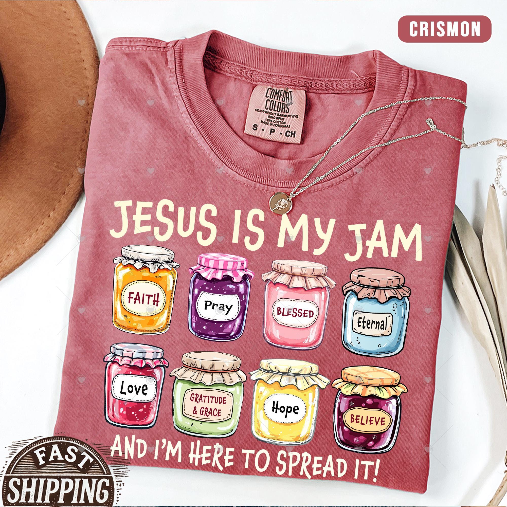 Jesus Is My Jam, Christian Shirt, Comfort Colors® Christian Gift,JESUS Christ Shirt,Gift For Christian,Funny Jesus Shirt, Christian MOM tee