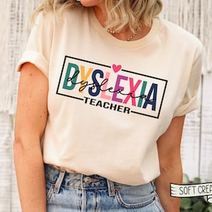Dyslexia Specialist Shirt, Dyslexia Teacher Shirt, Therapist Dyslexic Reading Dyslexia Therapist, Reading Specialist, Dyslexia Awareness Tee