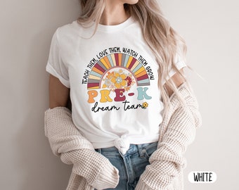 Pre-K Dream Team Teacher Shirt, Unisex Cotton Tee