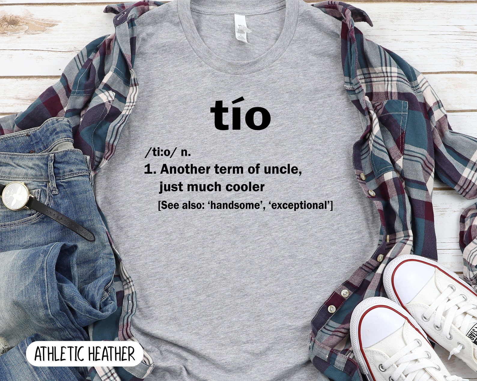 Tio Definition Tshirt Spanish Tio Gift Super Tio Uncle Etsy