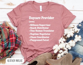 Daycare Provider Definition T-shirt, Teacher Appreciation Gift