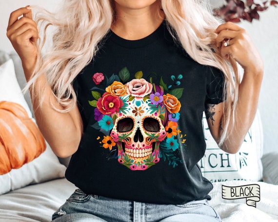 Day Of The Dead Sugar Skull T-Shirt Day Of The Dead Sugar Skull T-Shirt