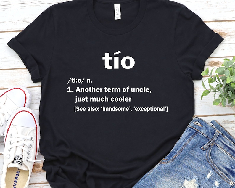Tio Definition Tshirt Spanish Tio Gift Super Tio Uncle Etsy