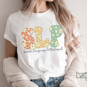 SLP Shirt, Retro Groovy Speech Therapist Tee