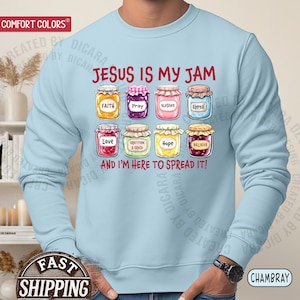 Jesus Is My Jam, Christian Shirt, Comfort Colors® Christian Gift,JESUS Christ Shirt,Gift For Christian,Funny Jesus Shirt, Christian MOM tee bild 13