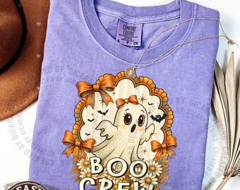 Comfort Colors Halloween Ghost Shirt, Girly Spooky Tee