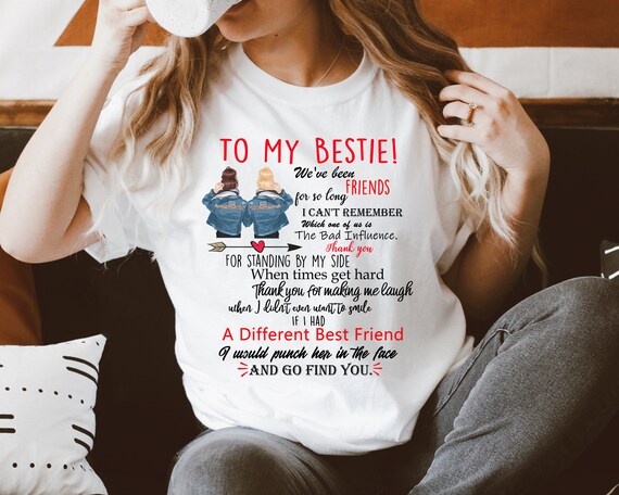 Blonde Bestie Brunette Bestie Best Friends Tees BFF T shirts Unisex Style Tees Cute Best Friend Shirts Best Friend Shirts Bff Quote Etsy Ireland