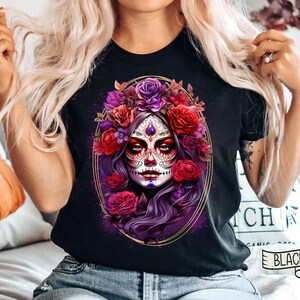 Dia de los Muertos Shirt,Day of the dead Shirt,Mexican skull shirt,Sugar Skull Shirt,Catrina Shirt,Mexican shirt women,Mexican shirt,Catrina