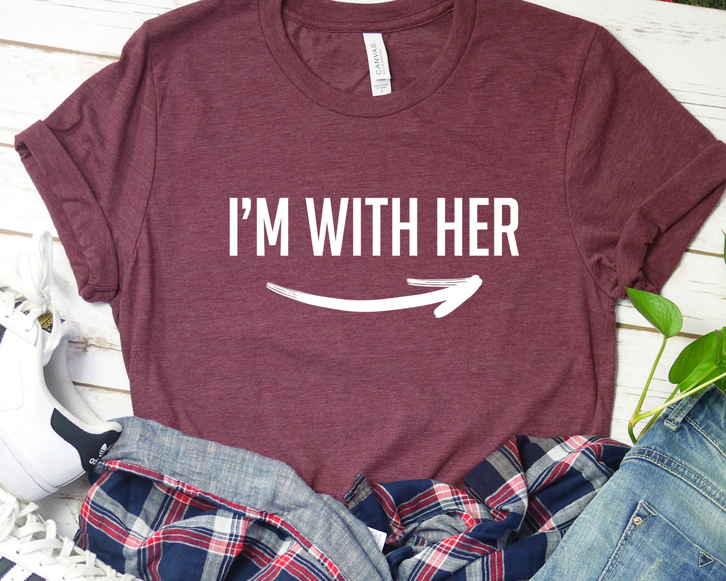 I'm With Her TShirt I'm With Her gifts Gift for Etsy