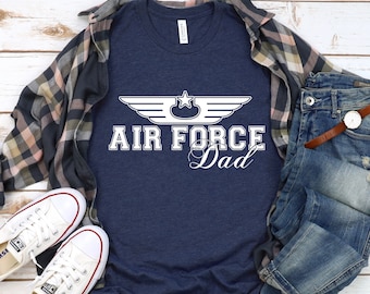 Proud Dad of an Airman U.S Air Force Denim Shirt Proud Dad of an Airman U.S Air Force Denim Shirt