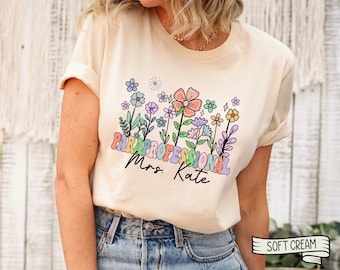 Personalized Paraprofessional Floral Shirt, Teacher Appreciation Gift