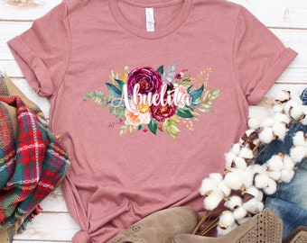 Abuelita Floral Shirt, Grandma Gift, Mothers Day Tee