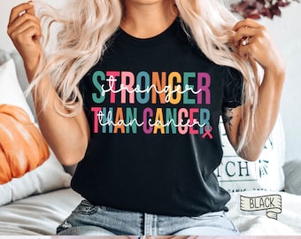 Stronger Than Cancer Unisex T-Shirt, Chemo Gift