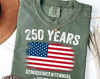 Comfort Colors® USA 250 Shirt – Retro 1776–2026 Flag Tee, Vintage 250th Anniversary Independence Day Gift