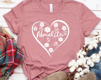 Abuelita Heart T-Shirt, La Mejor Abuelita, Mother's Day Gift