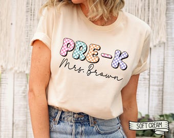 Personalized Pre-K Teacher Shirt, Custom Team Shirt