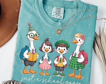 Comfort Colors School Goose T-Shirt, Funny Animal Tee