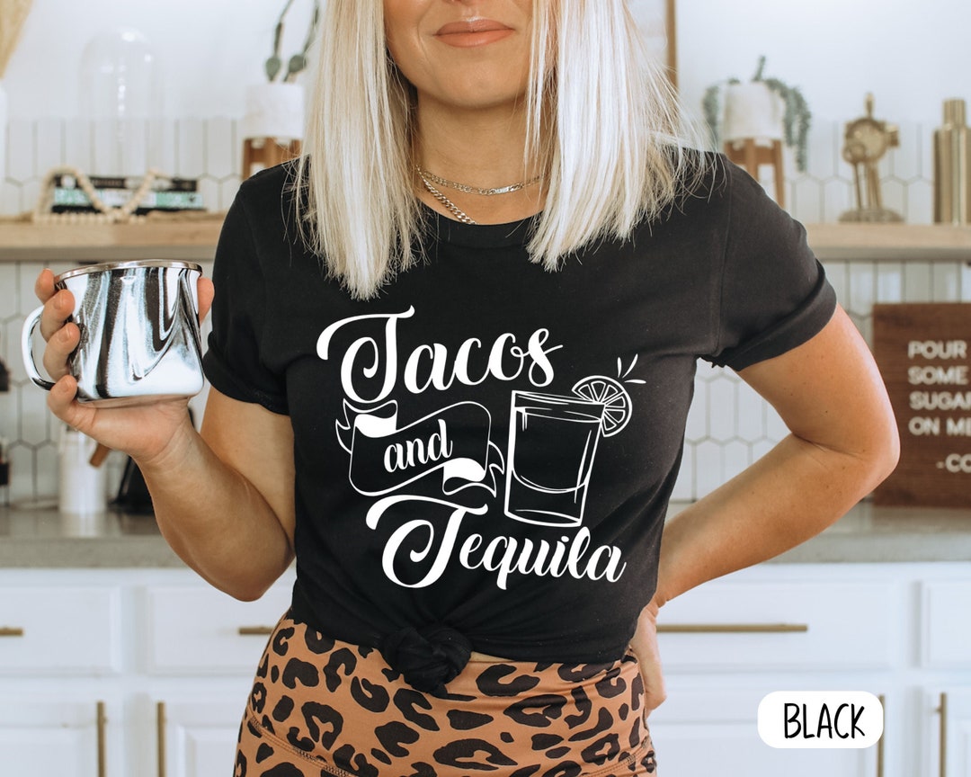 TACOS Tequila Shirt Funny Shirt Men Tacos & Tequila Funny Mens Etsy