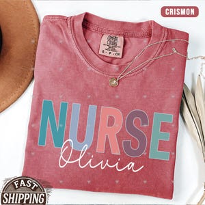 Comfort Colors®  Nurse Shirt Custom RN Nurse shirt RN Nurse Tshirt Registered Nurse shirt ER Nurse Tee Nurse Appreciation Gift Rn Nurse Gift