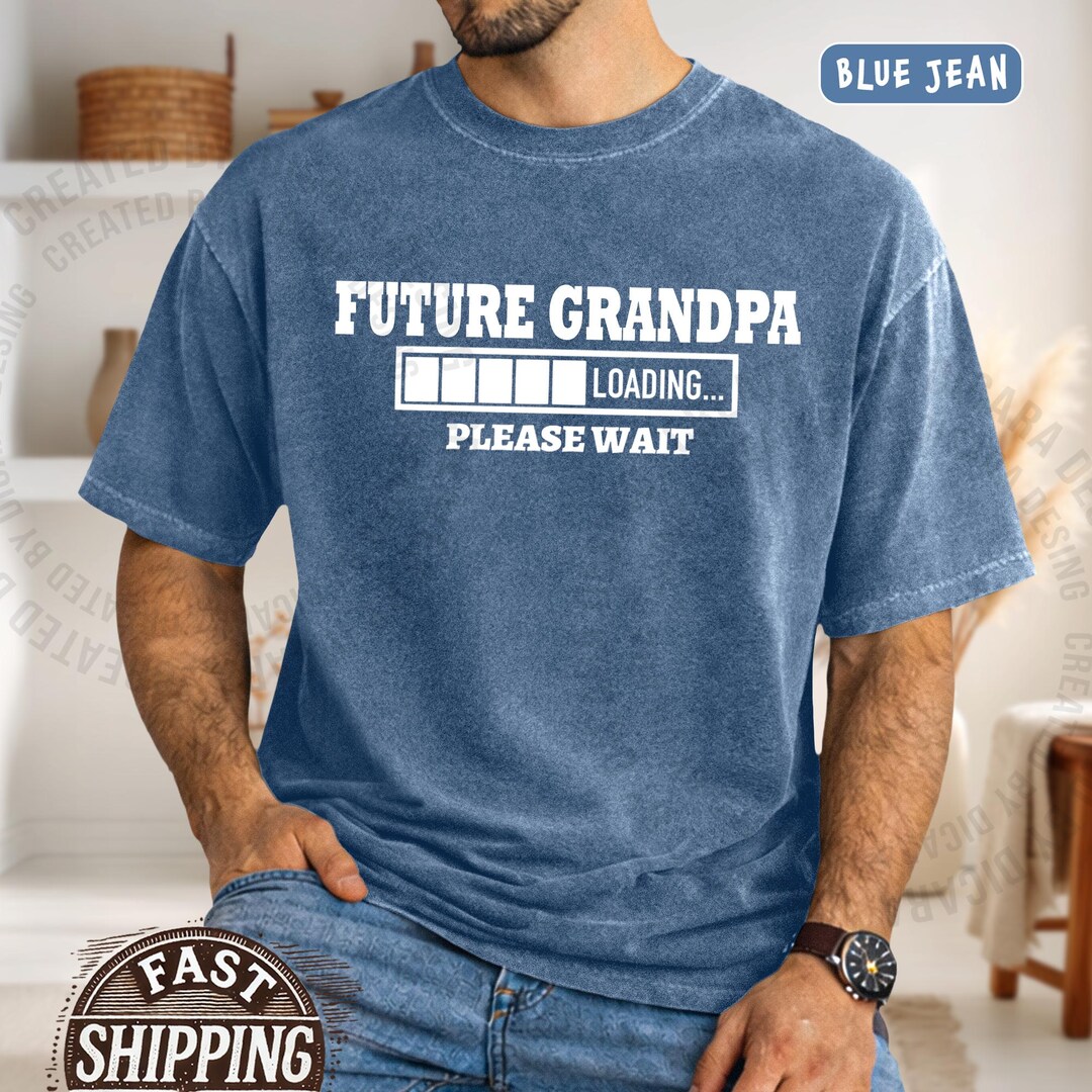 Future Grandpa Loading Shirt, Pregnancy Announcement Gift - Etsy