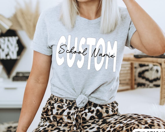 CUSTOM TEACHER Shirts Custom School Shirt Teacher team Shirts Custom School Personalized Mascot Tshirt Custom Teacher Name Gift Teacher 2025