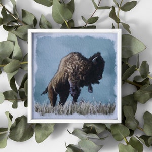 Bison Wall Art | Bison Print | Farmhouse Decor | Buffalo Art | Bison Picture | Buffalo | Bison | Giclee | Painting by Macon Bentley