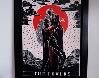 THE LOVERS A4 print
