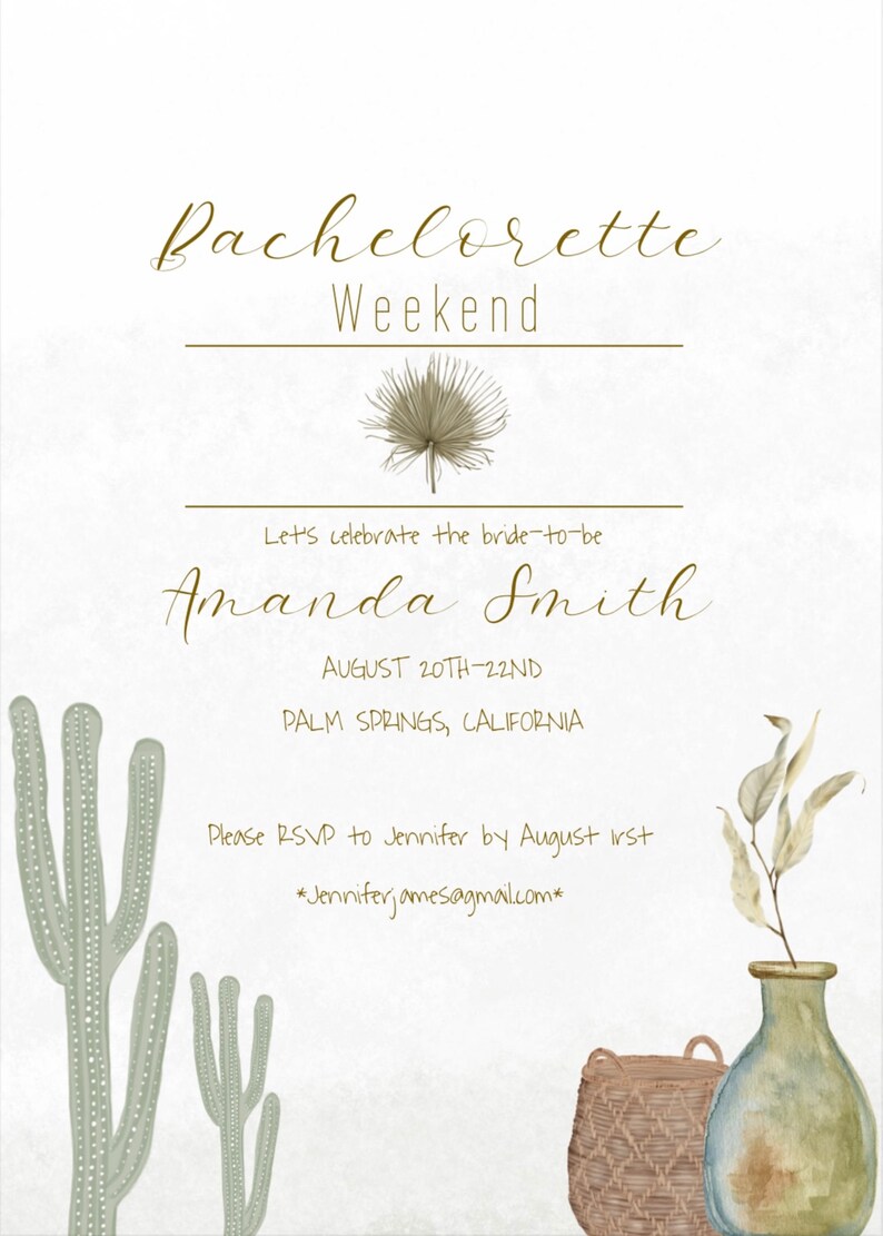 Printable Bachelorette Template Etsy