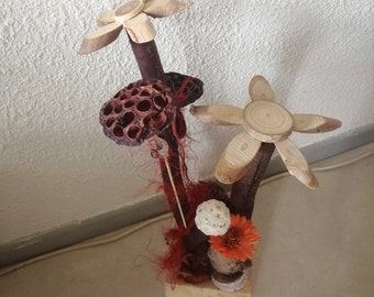 Wooden bouquet