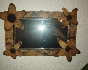 Wooden mirror