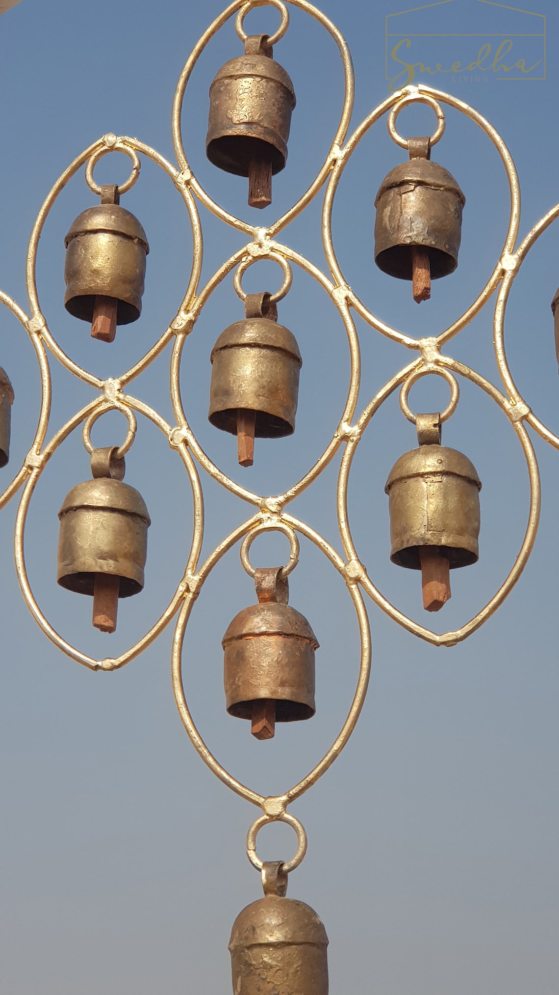 Copper Wind Chimes. Unique Outdoor Wind Chimes. 12 Bells Etsy