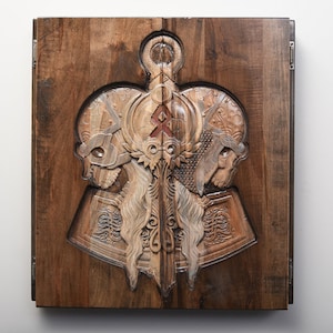 The Viking Death Hammer Dartboard Cabinet