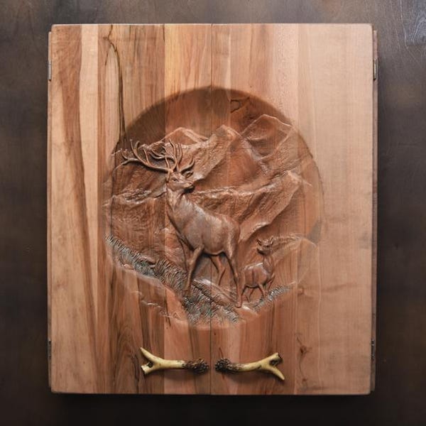 Red Deer Dartboard Cabinet
