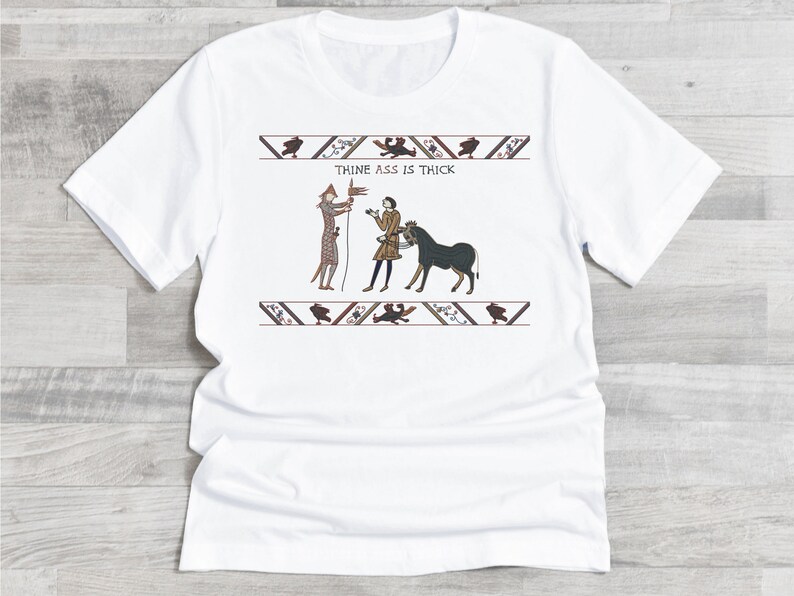 Medieval Bayeux Tapestry T Shirt Middle Ages Meme Tee Gift Etsy