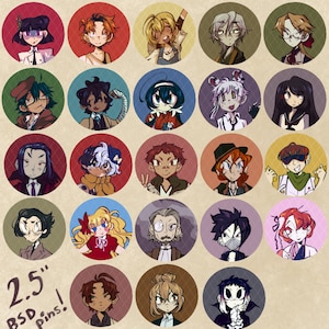 Bungou Stray Dogs Buttons!
