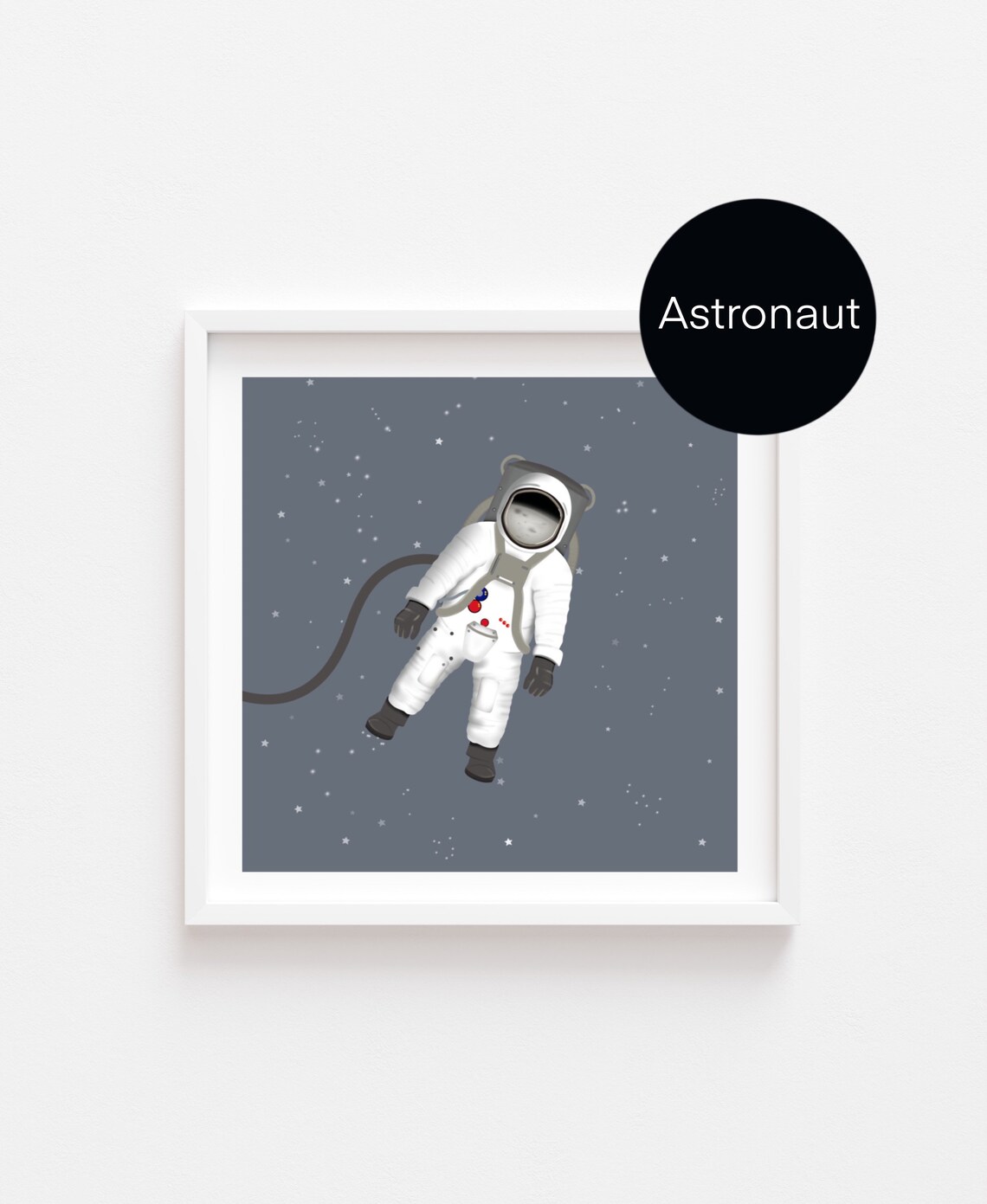 Rocket and Astronaut Prints Outer Space Posters Kids | Etsy
