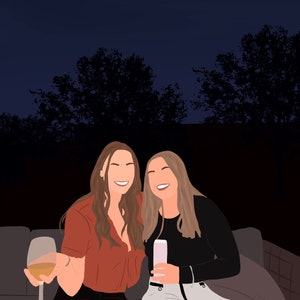 Custom Digital Portrait with Detailed Background (Digital File) image 5