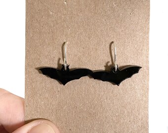 Bat Earrings, Goth Vampire Jewelry