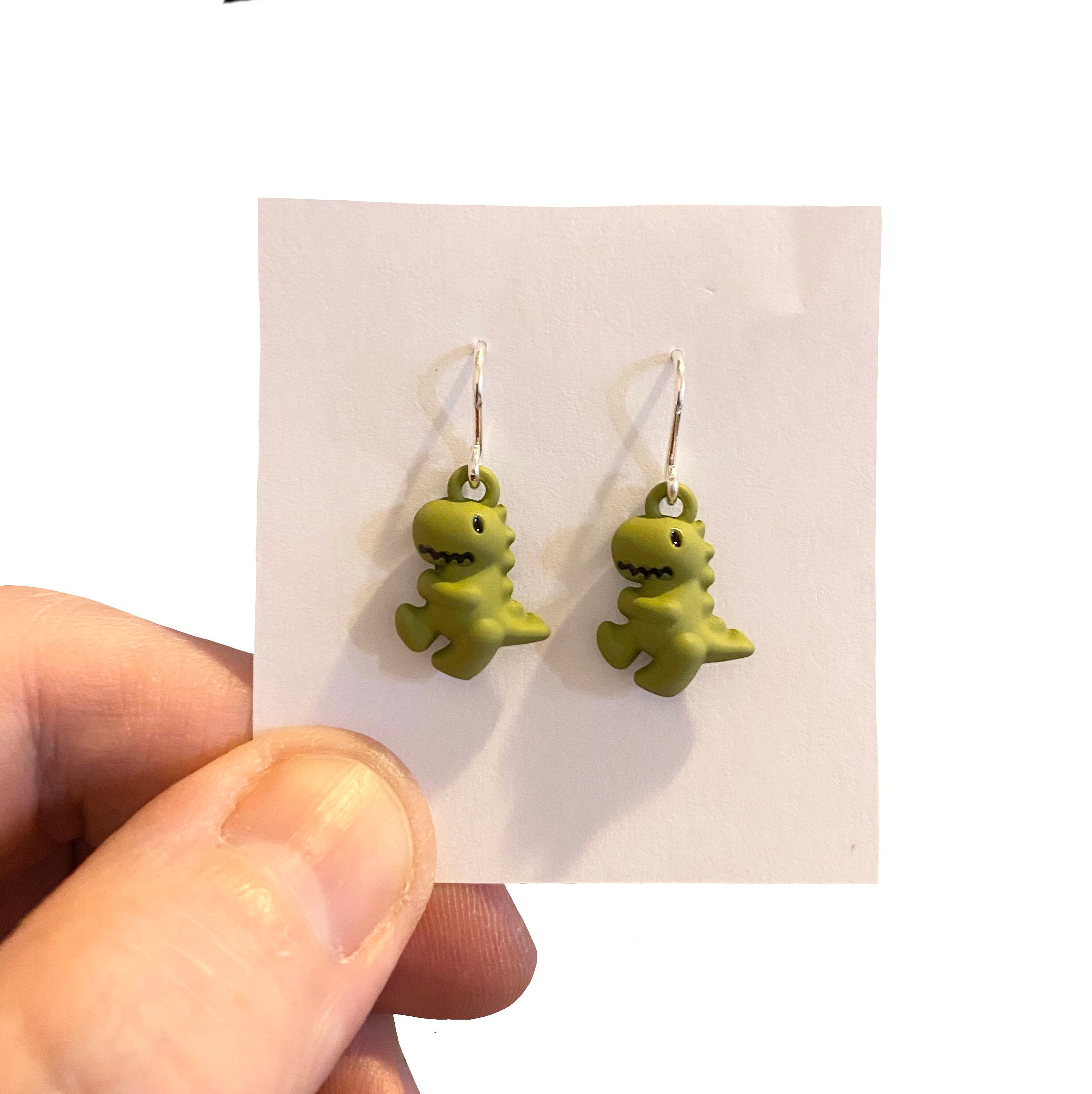 Dino Earrings Dinosaur Earrings Dinosaur Jewellery Novelty Etsy